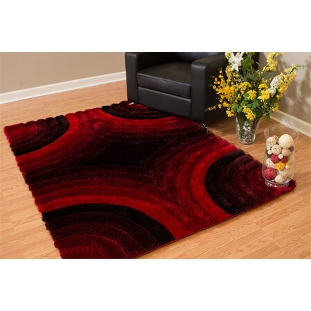 Rlm Distribution 1 ft. 10 in. x 3 ft. Finesse Astral Accent Rug; Red HO3085925